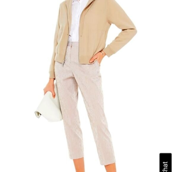 Theory treeca 4 seersucker straight leg ankle pant 16 nwt - Picture 1 of 10